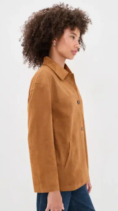 o.p.t o. p.t Vrinda Faux Suede Jacket | Thumbnail 4 o.p.t o. p.t Vrinda Faux Suede Jacket | Thumbnail 4
