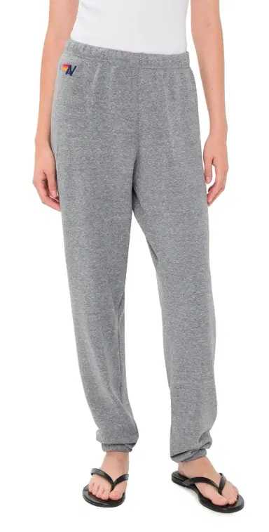 Aviator Nation Bolt titch Sweatpants Heather Grey/Black | Thumbnail 1 Aviator Nation Bolt titch Sweatpants Heather Grey/Black | Thumbnail 1