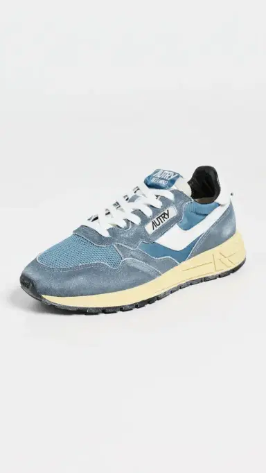Autry Reelwind Low Suede Sneakers Sky Sugar/White | Thumbnail 2 Autry Reelwind Low Suede Sneakers Sky Sugar/White | Thumbnail 2