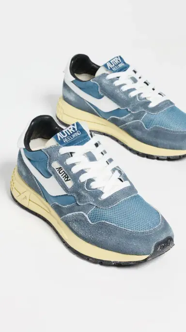 Autry Reelwind Low Suede Sneakers Sky Sugar/White | Thumbnail 5 Autry Reelwind Low Suede Sneakers Sky Sugar/White | Thumbnail 5