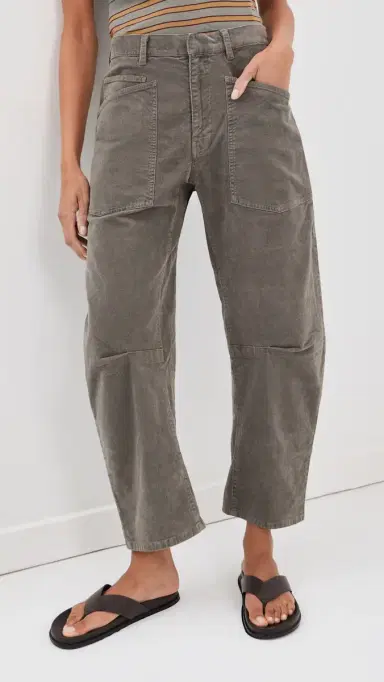Nili Lotan Shon Barrel Pants Sage Grey | Thumbnail 3 Nili Lotan Shon Barrel Pants Sage Grey | Thumbnail 3