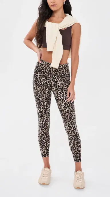 Sweaty Betty Power Piping Workout 7/8 eggings Brown Ink eopard Print | Thumbnail 5 Sweaty Betty Power Piping Workout 7/8 eggings Brown Ink eopard Print | Thumbnail 5