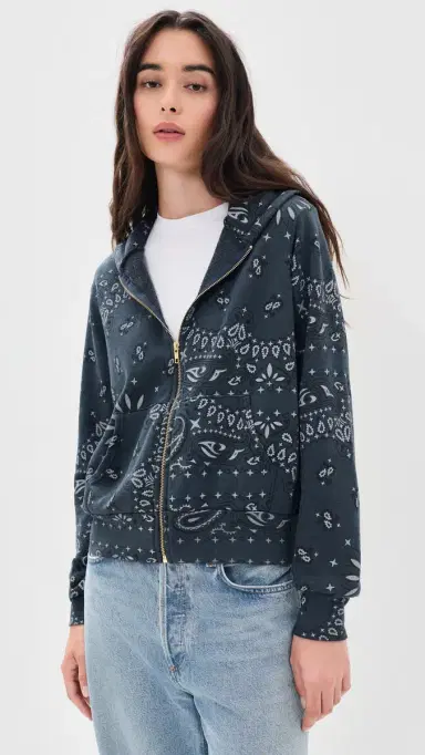 Aviator Nation Bandana Hoodie Charcoal | Thumbnail 2 Aviator Nation Bandana Hoodie Charcoal | Thumbnail 2