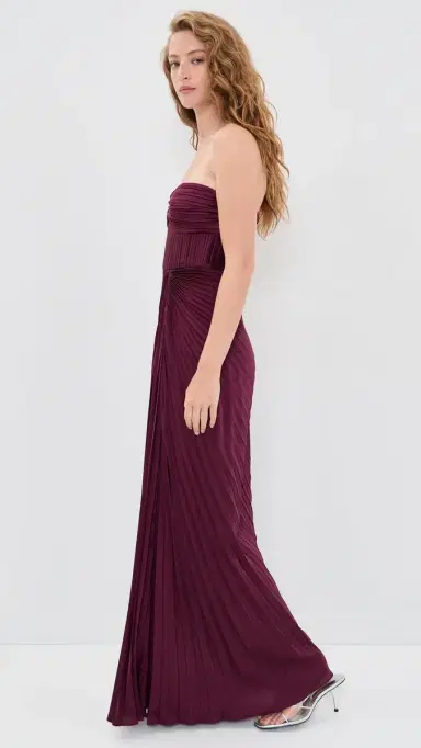 AMUR Joyceann Sweetheart Gown Pinot Noir | Thumbnail 4 AMUR Joyceann Sweetheart Gown Pinot Noir | Thumbnail 4