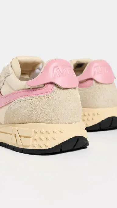 Autry Reelwind Low Suede Sneakers Ecru/Geranium Pink 39 | Thumbnail 4 Autry Reelwind Low Suede Sneakers Ecru/Geranium Pink 39 | Thumbnail 4