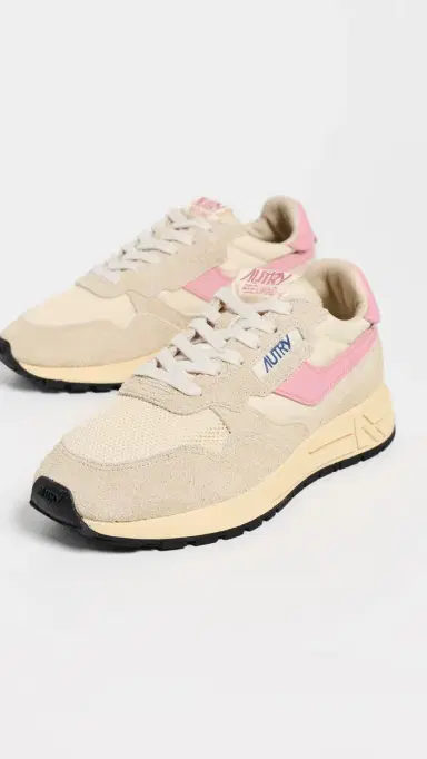 Autry Reelwind Low Suede Sneakers Ecru/Geranium Pink 39 | Thumbnail 5 Autry Reelwind Low Suede Sneakers Ecru/Geranium Pink 39 | Thumbnail 5