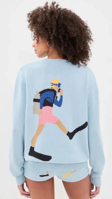 Yellow the Label Diver Cotton Pullover ight Blue | Thumbnail 3 Yellow the Label Diver Cotton Pullover ight Blue | Thumbnail 3