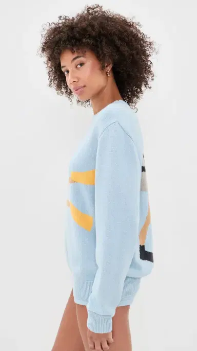 Yellow the Label Diver Cotton Pullover ight Blue | Thumbnail 4 Yellow the Label Diver Cotton Pullover ight Blue | Thumbnail 4