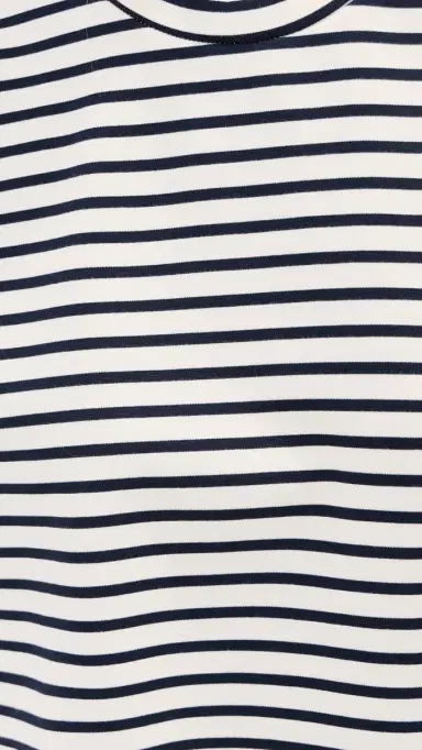 LE BOP Hazel Cropped Tee Navy/White | Thumbnail 6 LE BOP Hazel Cropped Tee Navy/White | Thumbnail 6