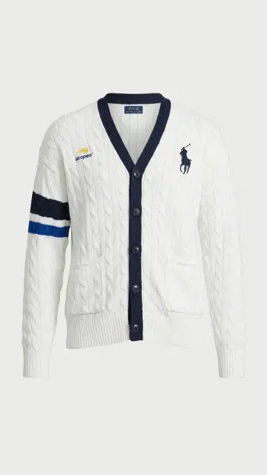 Polo Ralph Lauren x US Open Cardigan Ceramic White ulti | Thumbnail 2 Polo Ralph Lauren x US Open Cardigan Ceramic White ulti | Thumbnail 2