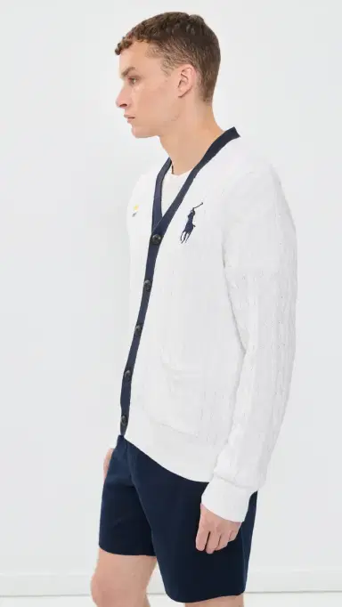 Polo Ralph Lauren x US Open Cardigan Ceramic White ulti | Thumbnail 5 Polo Ralph Lauren x US Open Cardigan Ceramic White ulti | Thumbnail 5