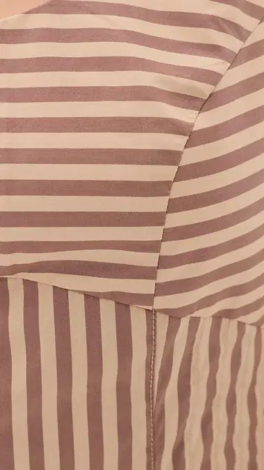 Solid & Striped The Josie Dress Walnut Wood/Camel tripe | Thumbnail 6 Solid & Striped The Josie Dress Walnut Wood/Camel tripe | Thumbnail 6