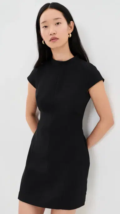Theory Raglan Mini Dress Black | Thumbnail 2 Theory Raglan Mini Dress Black | Thumbnail 2