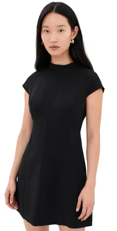 Theory Raglan Mini Dress Black | Thumbnail 1 Theory Raglan Mini Dress Black | Thumbnail 1