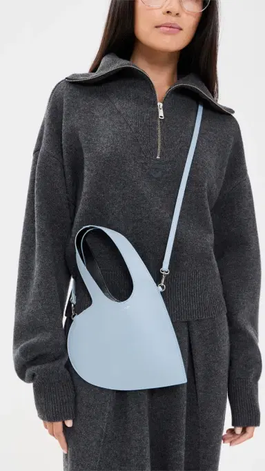 Coperni Mini Heart Tote Blue Light One Size | Thumbnail 3 Coperni Mini Heart Tote Blue Light One Size | Thumbnail 3