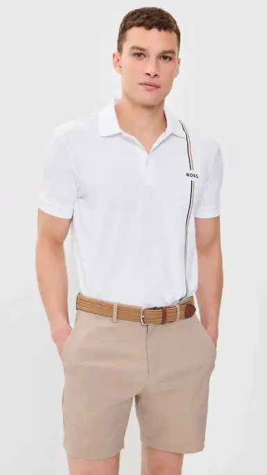 BOSS Active Quick-Dry Polo Shirt White | Thumbnail 2 BOSS Active Quick-Dry Polo Shirt White | Thumbnail 2