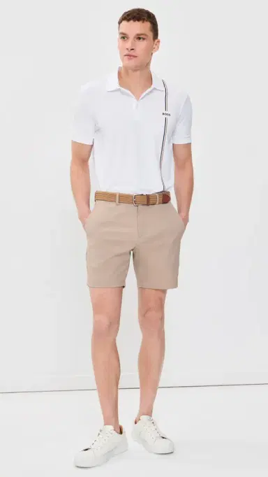 BOSS Active Quick-Dry Polo Shirt White | Thumbnail 5 BOSS Active Quick-Dry Polo Shirt White | Thumbnail 5