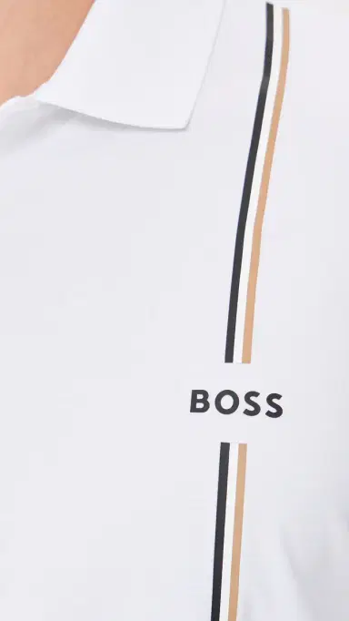 BOSS Active Quick-Dry Polo Shirt White | Thumbnail 6 BOSS Active Quick-Dry Polo Shirt White | Thumbnail 6