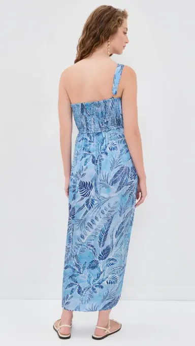 Poupette St Barth ong Fanny Dress Blue Calathea | Thumbnail 3 Poupette St Barth ong Fanny Dress Blue Calathea | Thumbnail 3