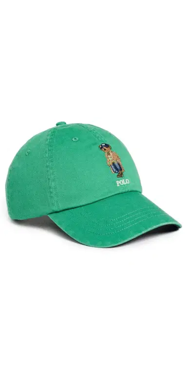 Polo Ralph Lauren Litchfield Bear Cap Raft Green One Size | Thumbnail 1 Polo Ralph Lauren Litchfield Bear Cap Raft Green One Size | Thumbnail 1