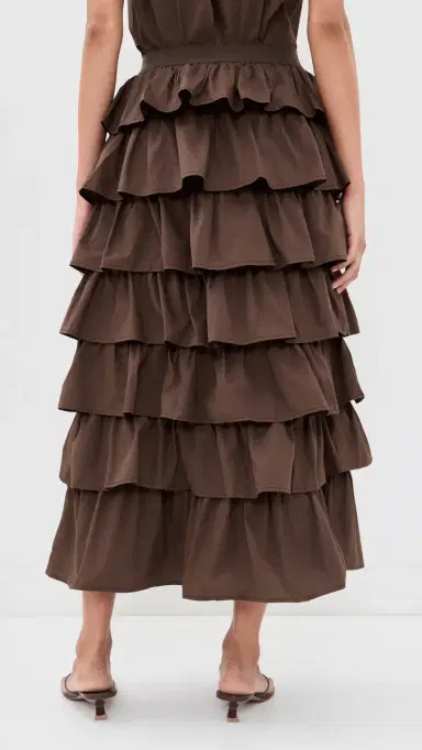 VRG GRL Thalia Midi Skirt Chocolate | Thumbnail 3 VRG GRL Thalia Midi Skirt Chocolate | Thumbnail 3