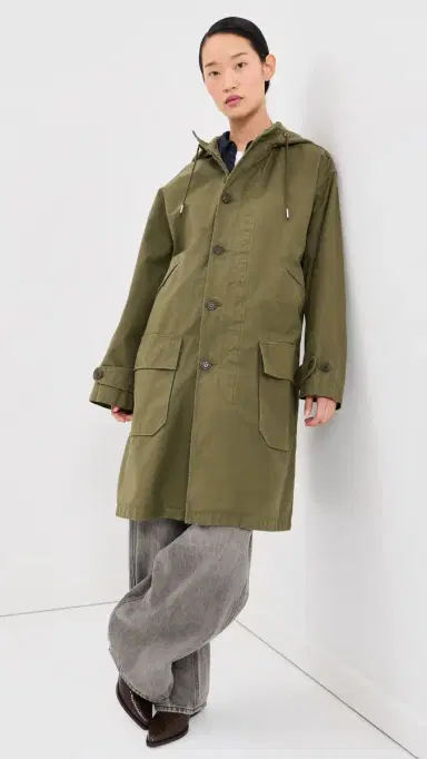 Nili Lotan Delmar Parka Dark Laurel | Thumbnail 2 Nili Lotan Delmar Parka Dark Laurel | Thumbnail 2