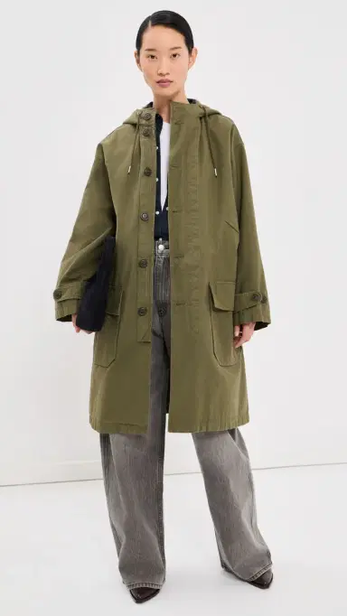 Nili Lotan Delmar Parka Dark Laurel | Thumbnail 5 Nili Lotan Delmar Parka Dark Laurel | Thumbnail 5