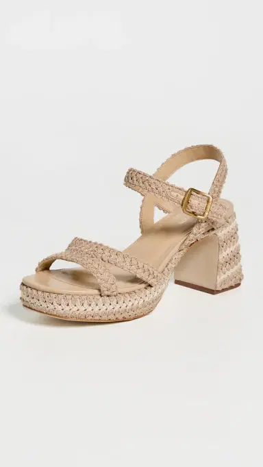 Larroudé Jolene Low Crochet Sandals Natural Crochet | Thumbnail 2 Larroudé Jolene Low Crochet Sandals Natural Crochet | Thumbnail 2