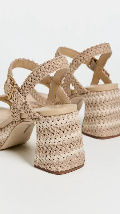 Larroudé Jolene Low Crochet Sandals Natural Crochet | Thumbnail 4 Larroudé Jolene Low Crochet Sandals Natural Crochet | Thumbnail 4