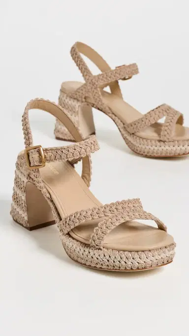 Larroudé Jolene Low Crochet Sandals Natural Crochet | Thumbnail 5 Larroudé Jolene Low Crochet Sandals Natural Crochet | Thumbnail 5