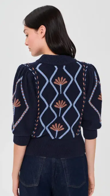 RAILS Addy Floral Pullover Floral Cables | Thumbnail 3 RAILS Addy Floral Pullover Floral Cables | Thumbnail 3
