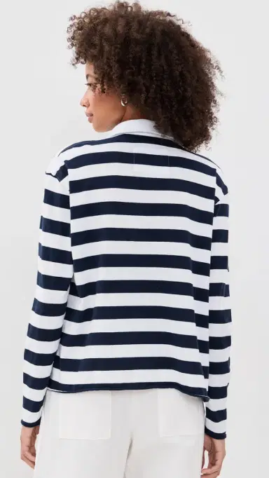 Frank & Eileen Patrick Popover Henley Nautical tripe | Thumbnail 3 Frank & Eileen Patrick Popover Henley Nautical tripe | Thumbnail 3