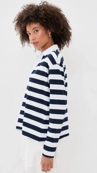 Frank & Eileen Patrick Popover Henley Nautical tripe | Thumbnail 4 Frank & Eileen Patrick Popover Henley Nautical tripe | Thumbnail 4