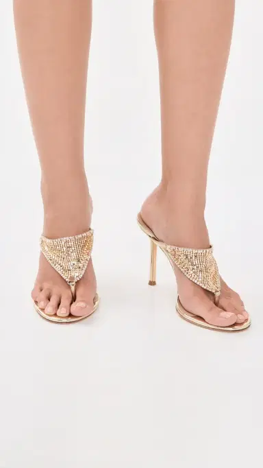 Tony Bianco Demure Heels Gold Glomesh | Thumbnail 3 Tony Bianco Demure Heels Gold Glomesh | Thumbnail 3