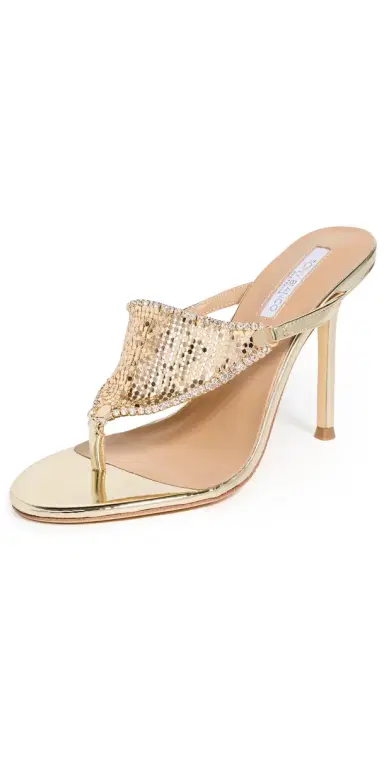 Tony Bianco Demure Heels Gold Glomesh | Thumbnail 1 Tony Bianco Demure Heels Gold Glomesh | Thumbnail 1