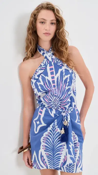 Poupette St Barth anon Mini Dress Royal Cartagena | Thumbnail 2 Poupette St Barth anon Mini Dress Royal Cartagena | Thumbnail 2