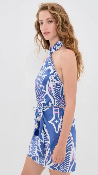 Poupette St Barth anon Mini Dress Royal Cartagena | Thumbnail 4 Poupette St Barth anon Mini Dress Royal Cartagena | Thumbnail 4