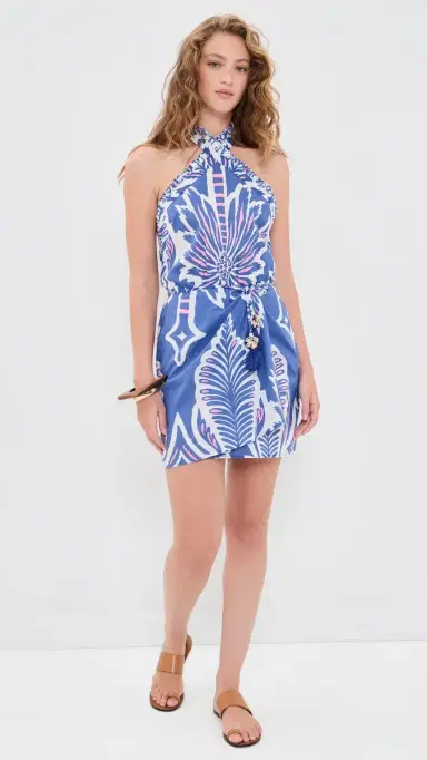 Poupette St Barth anon Mini Dress Royal Cartagena | Thumbnail 5 Poupette St Barth anon Mini Dress Royal Cartagena | Thumbnail 5