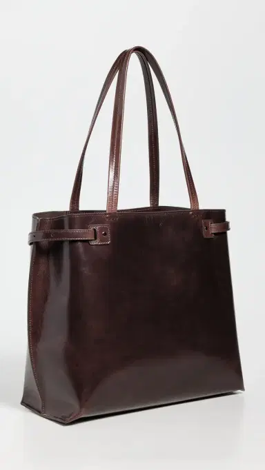 Proenza Schouler Days Tote In Pull Up Calfskin Dark Brown One Size | Thumbnail 5 Proenza Schouler Days Tote In Pull Up Calfskin Dark Brown One Size | Thumbnail 5