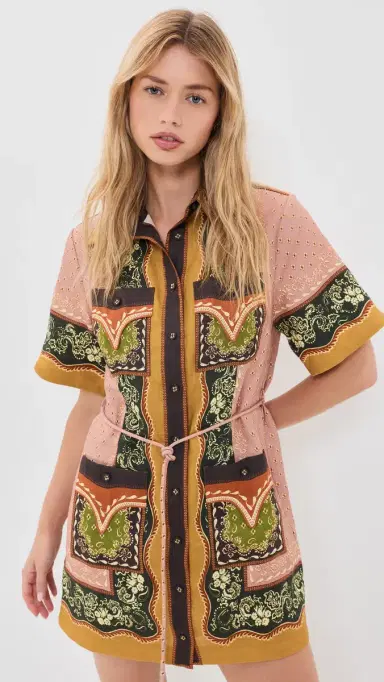 ALÉMAIS Darcey Mini Dress Multi | Thumbnail 2 ALÉMAIS Darcey Mini Dress Multi | Thumbnail 2