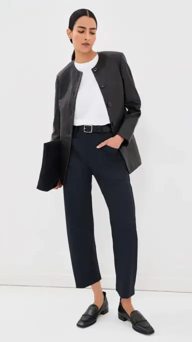 Nili Lotan Shon Wool Pants Midnight | Thumbnail 5 Nili Lotan Shon Wool Pants Midnight | Thumbnail 5