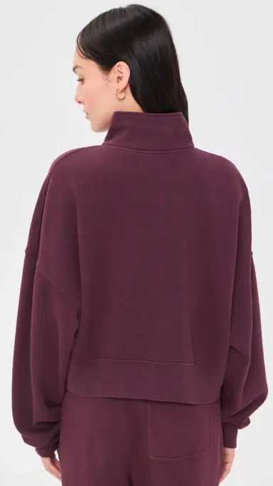 Velvet Fatima weatshirt Dark Plum | Thumbnail 3 Velvet Fatima weatshirt Dark Plum | Thumbnail 3