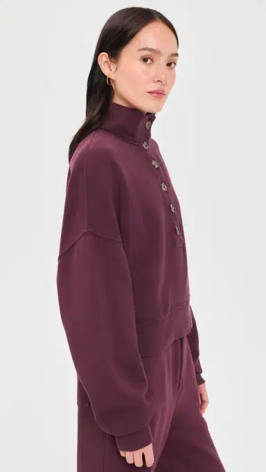 Velvet Fatima weatshirt Dark Plum | Thumbnail 4 Velvet Fatima weatshirt Dark Plum | Thumbnail 4