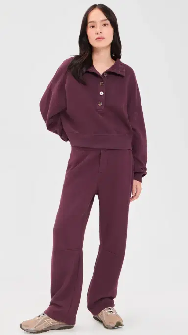 Velvet Fatima weatshirt Dark Plum | Thumbnail 5 Velvet Fatima weatshirt Dark Plum | Thumbnail 5