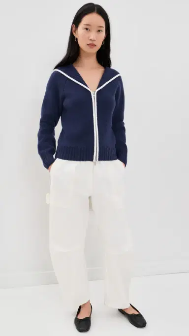 Good American The Knit ailor Zip Up New Navy002 | Thumbnail 5 Good American The Knit ailor Zip Up New Navy002 | Thumbnail 5