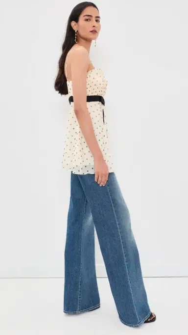 Zimmermann Pleated Frill Camisole Cream Dot | Thumbnail 4 Zimmermann Pleated Frill Camisole Cream Dot | Thumbnail 4