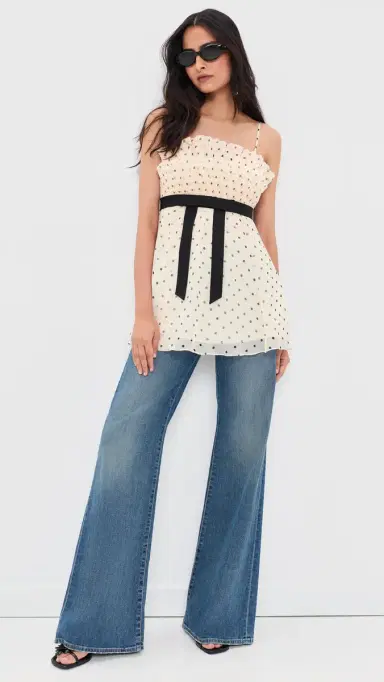 Zimmermann Pleated Frill Camisole Cream Dot | Thumbnail 5 Zimmermann Pleated Frill Camisole Cream Dot | Thumbnail 5
