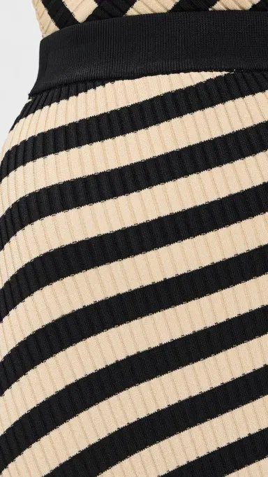 Zimmermann Valiant Deco Stripe Midi Skirt Black/Cream | Thumbnail 6 Zimmermann Valiant Deco Stripe Midi Skirt Black/Cream | Thumbnail 6