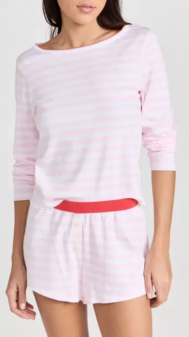 Cozyland by Morgan Lane Ellie Tee Candy Cane tripe | Thumbnail 2 Cozyland by Morgan Lane Ellie Tee Candy Cane tripe | Thumbnail 2