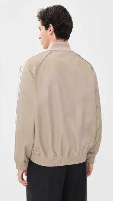Adidas Classics Cotton Twill Track Top Khaki Three | Thumbnail 3 Adidas Classics Cotton Twill Track Top Khaki Three | Thumbnail 3